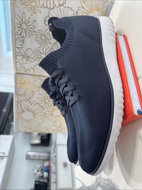 Keds Navy Knit Slip-On Sneakers with White Sole